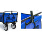 Cărucior turistic XL de culoare albastră 145l