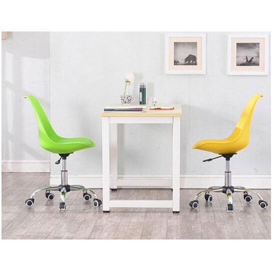 Scaun de birou de culoare gri cu perna de șezut