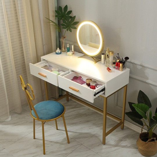 LED Masă de toaletă în culoare neagră