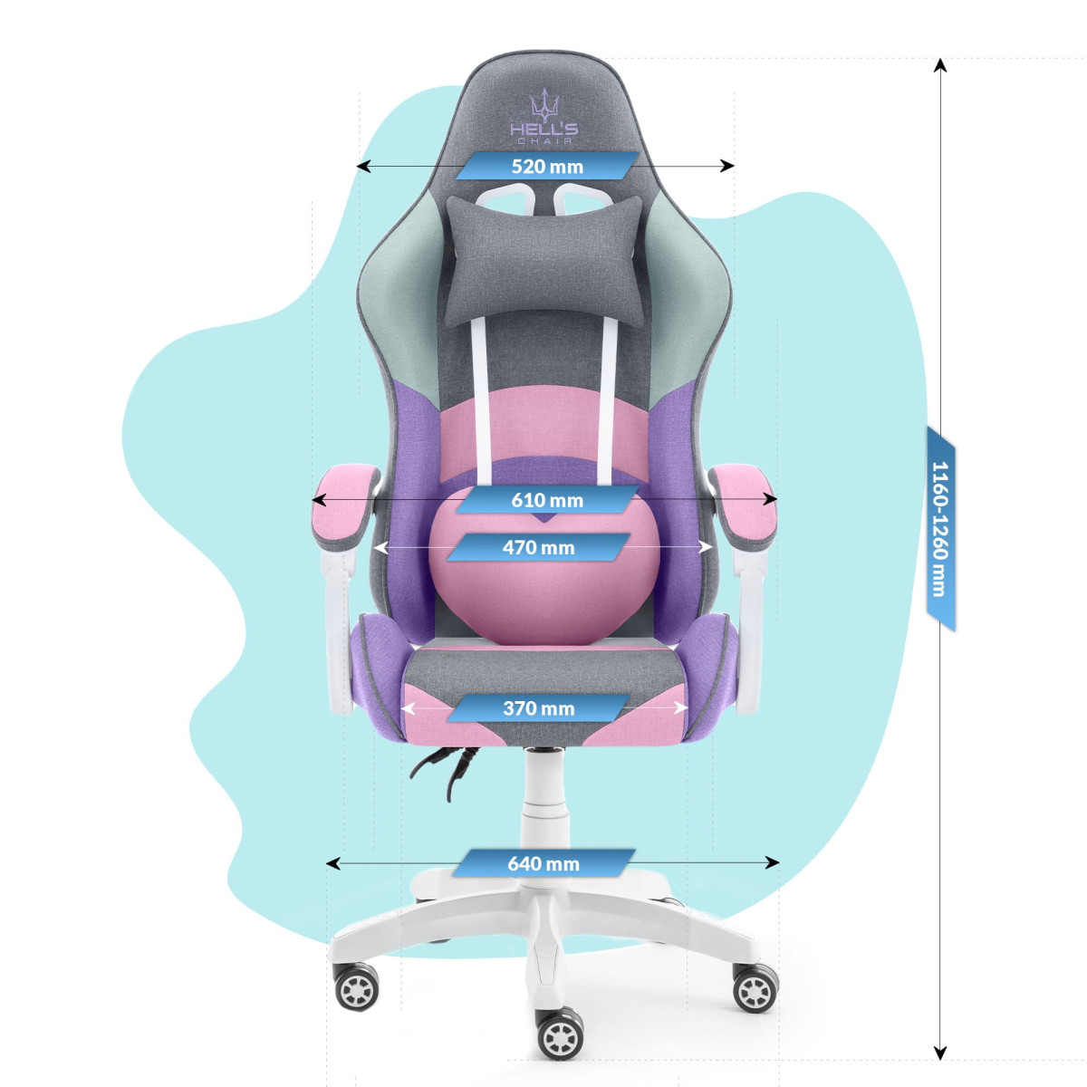 Scaun de joc pentru copii cu pernă în formă de inimă