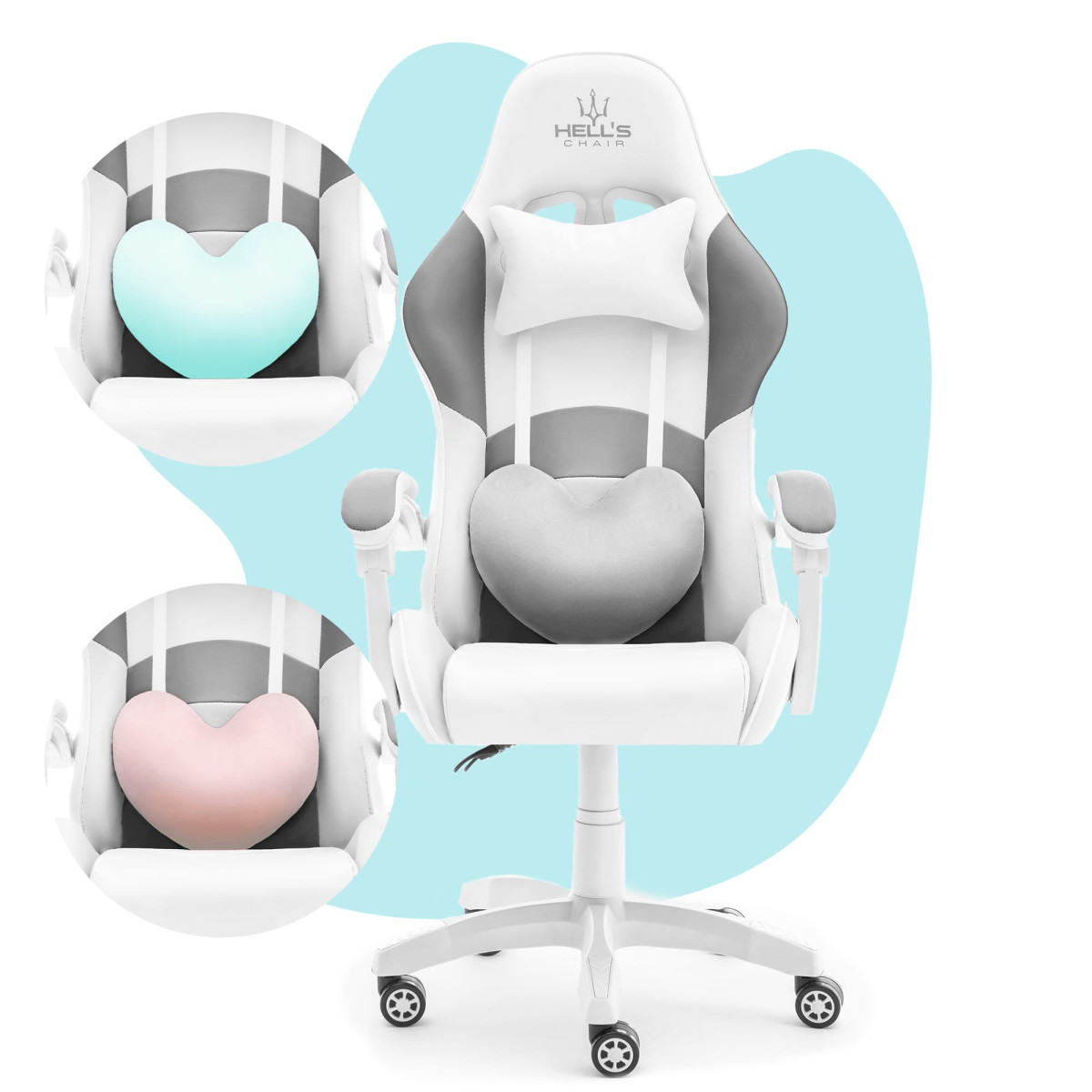 Scaun pentru camera copiilor de culoare albă pentru fetiță