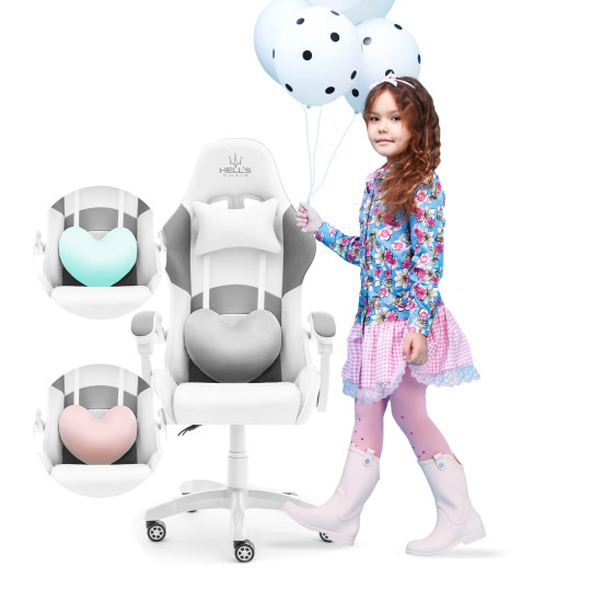 Scaun pentru camera copiilor de culoare albă pentru fetiță