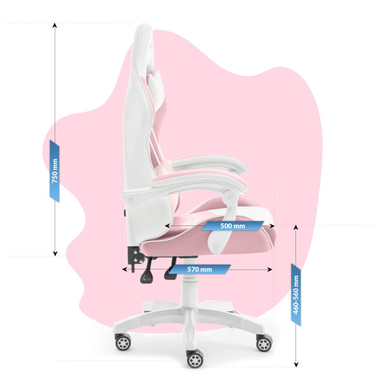 Scaune confortabile pentru copii de culoare roz pentru fete