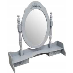 Mesele de toaleta de culoare gri cu taburetă