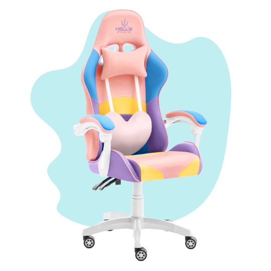 Scaun de jocuri pentru copii, reglabil, de culoare roz