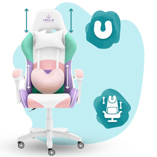 Scaun de jocuri colorat pentru copii cu rotițe