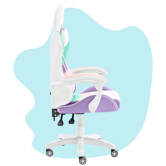 Scaun de jocuri colorat pentru copii cu rotițe