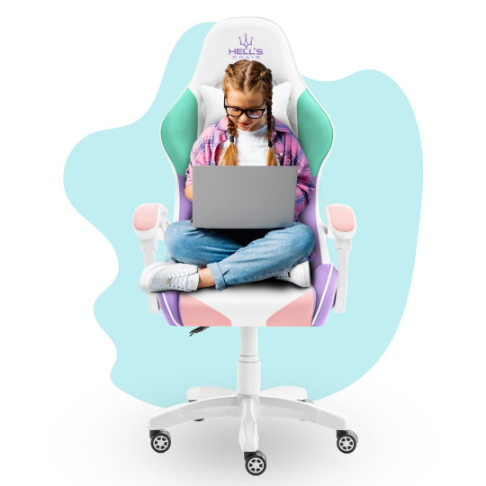 Scaun de jocuri colorat pentru copii cu rotițe