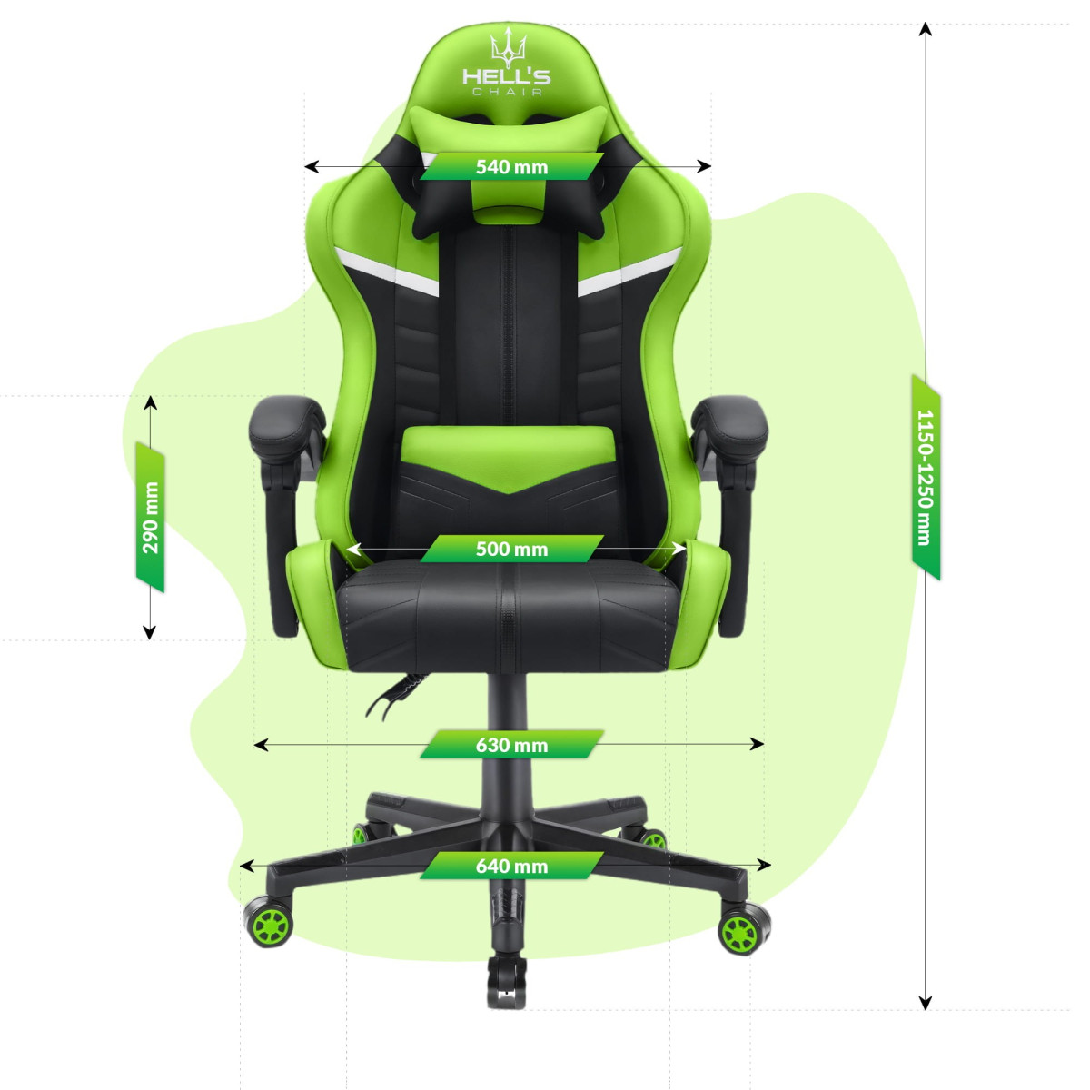 Scaun de joc pentru băiat de culoare verde