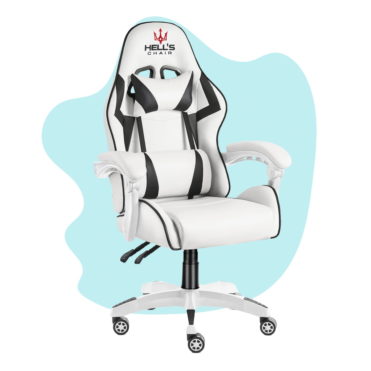 Scaun de birou pentru copii în culori albe