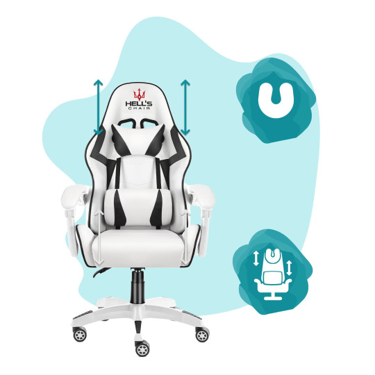 Scaun de birou pentru copii în culori albe