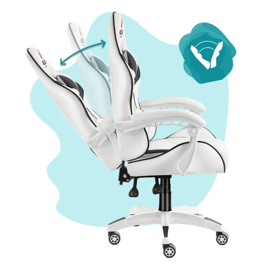 Scaun de jocuri reglabil pentru băieți, de culoare albastră