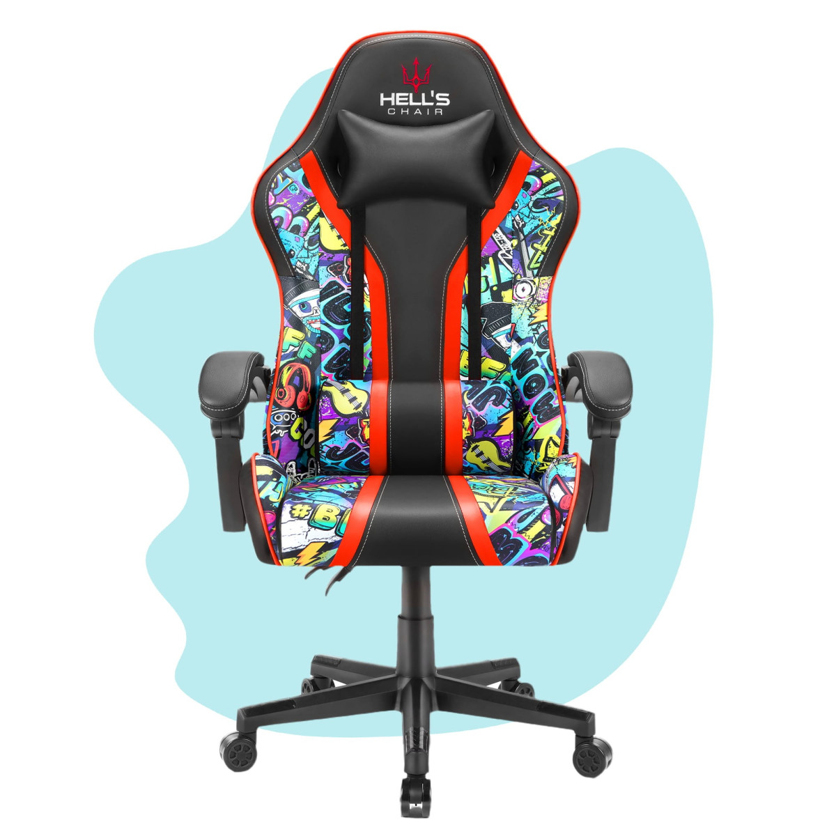 Scaun de jocuri pentru copii de calitate, cu model grafit.