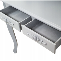 Mesele de toaleta de culoare gri cu taburetă