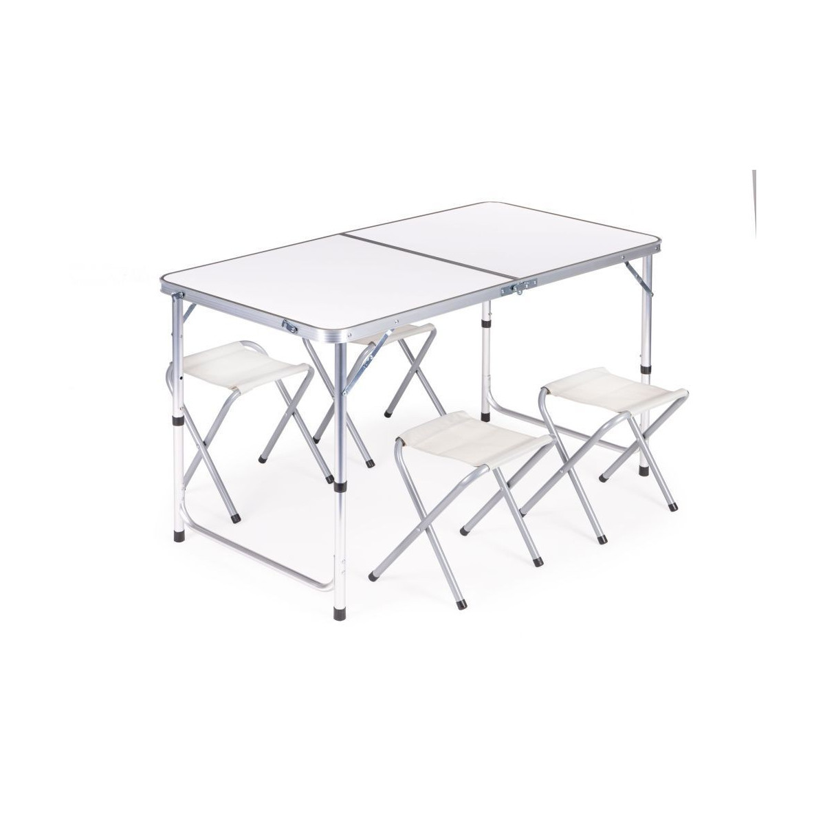 Set turistic de scaune și masă de culoare albă