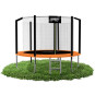 Trampolină premium portocalie cu plasă interioară de 305 cm