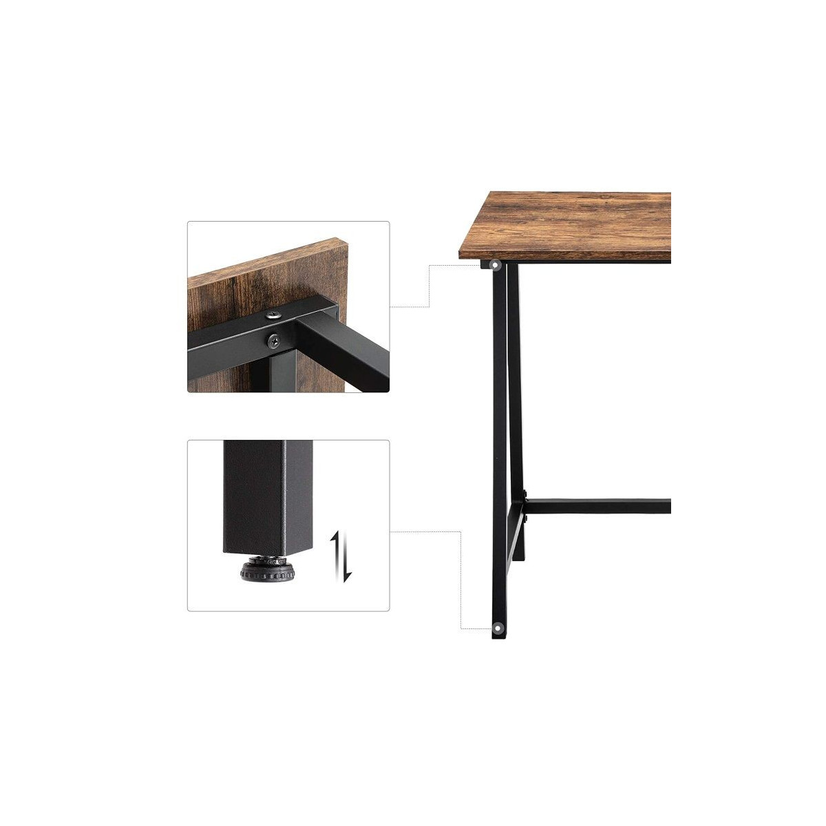 Birou pentru cameră de copii de culoare maro