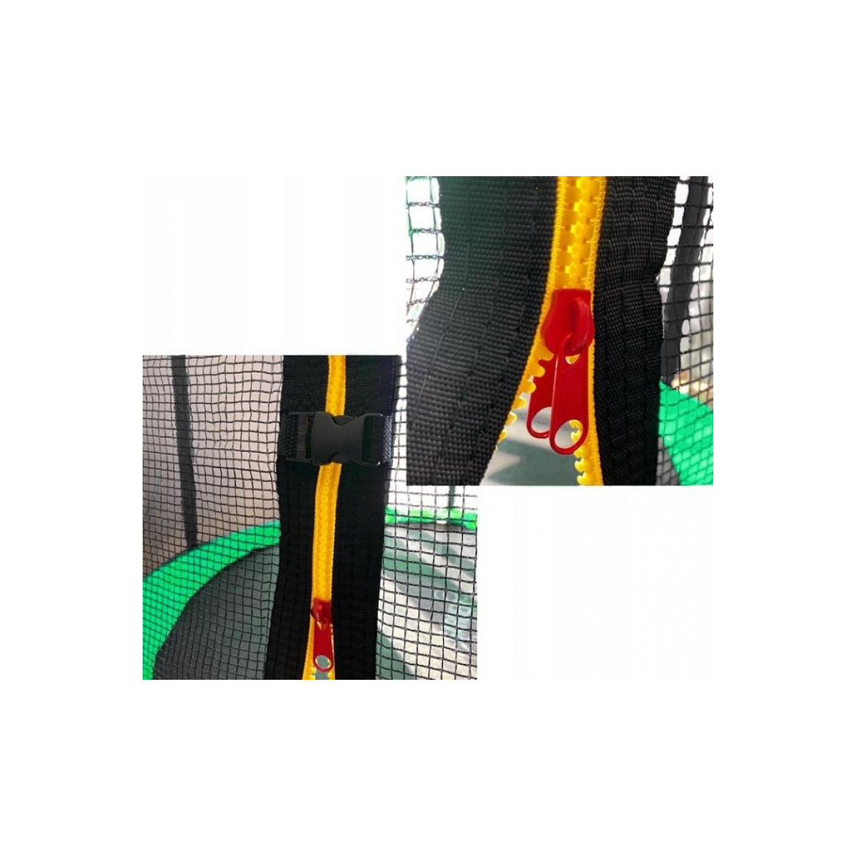 Trampolina premium portocalie cu scară de 244 cm