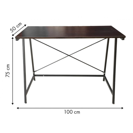 Birou de calculator de culoare maro