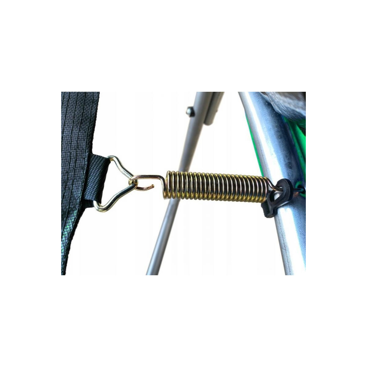 Trampolină verde de grădină cu scară 312 cm