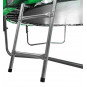 Trampolină de calitate cu plasă interioară de culoare verde, 244 cm