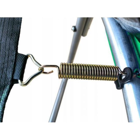 Trampolină de calitate cu plasă interioară de culoare verde, 244 cm