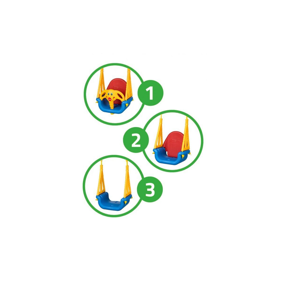 Hojdací zajačik colorat 3 în 1