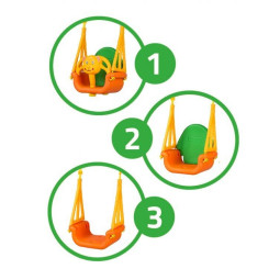 Leagăn colorat pentru copii 3 în 1 pentru grădină