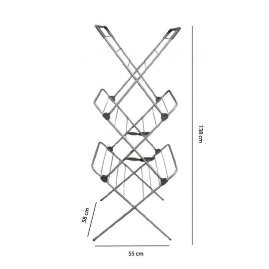 Suport vertical pentru rufe, 15 m