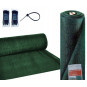 Plasă de protecție pentru schele și gard de culoare verde cu 90% umbrire, 135g/m2