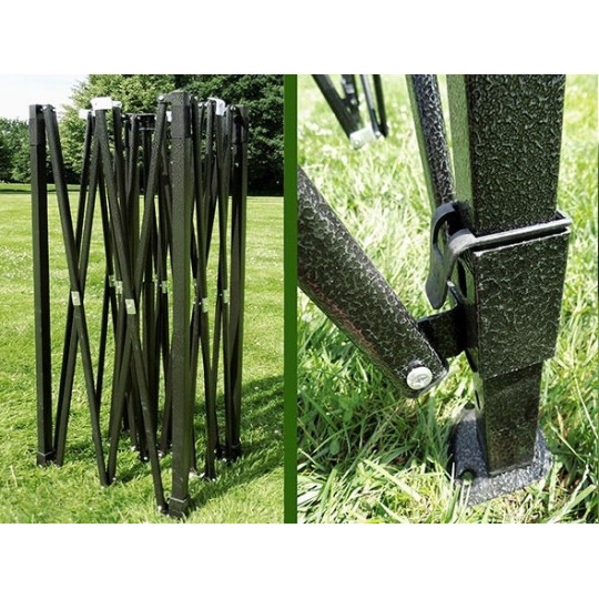 Cortină albă cu dimensiunea de 3x6 m, cu 3 pereți rigizi, 47 kg