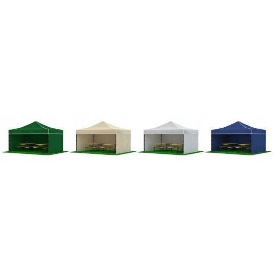 Cort de tip cu foiști premium cu 3 pereți rigizi 3x3, 30 kg