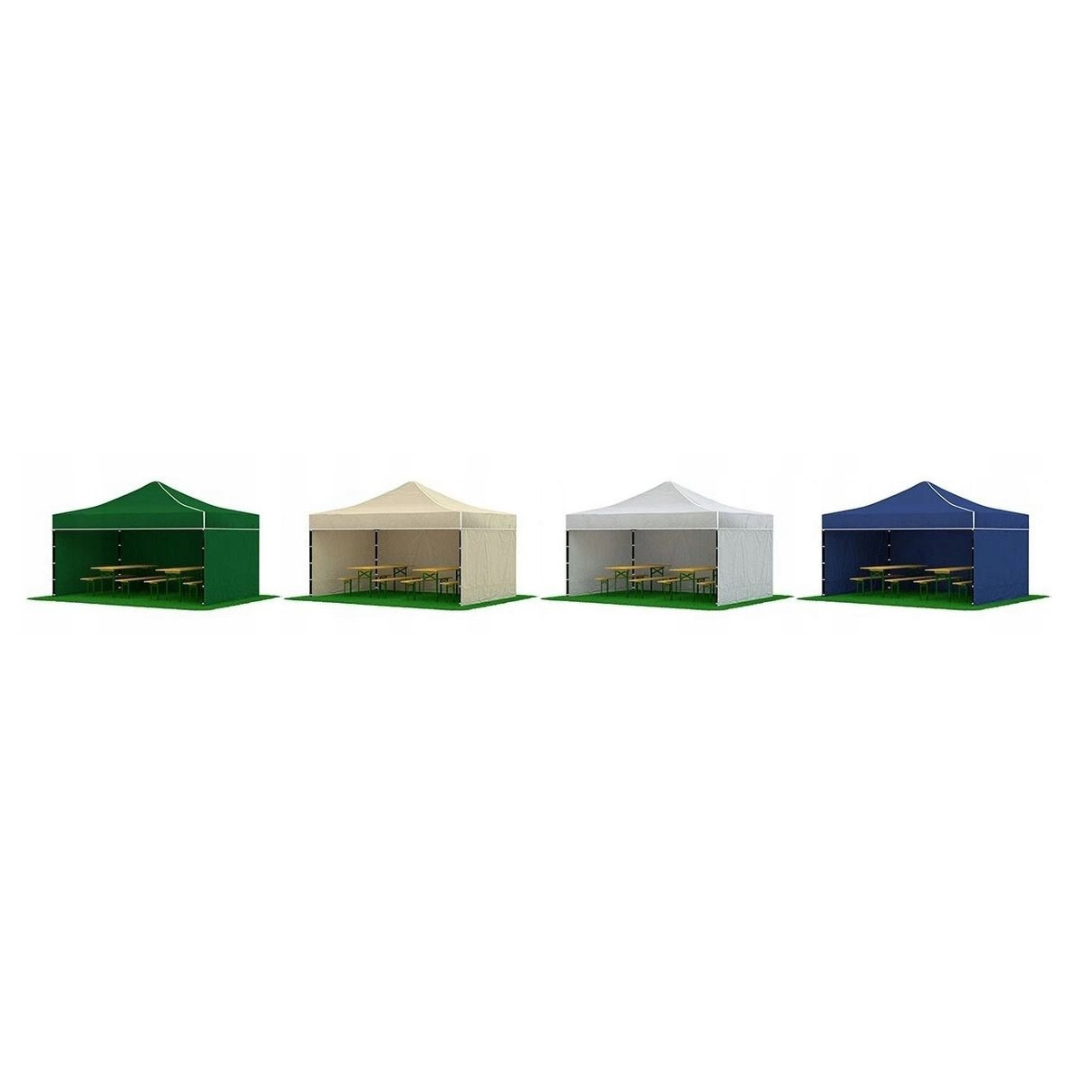 Cort de tip cu foiști premium cu 3 pereți rigizi 3x3, 30 kg