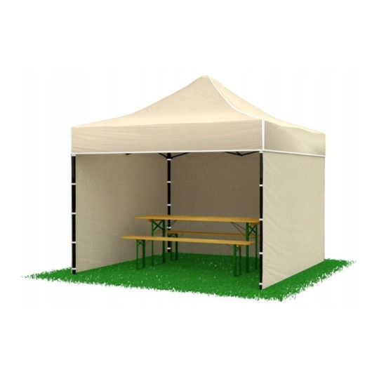 Tenda profissinală cu cort de tip foarfecă bej, dimensiune 3x3, 30 kg