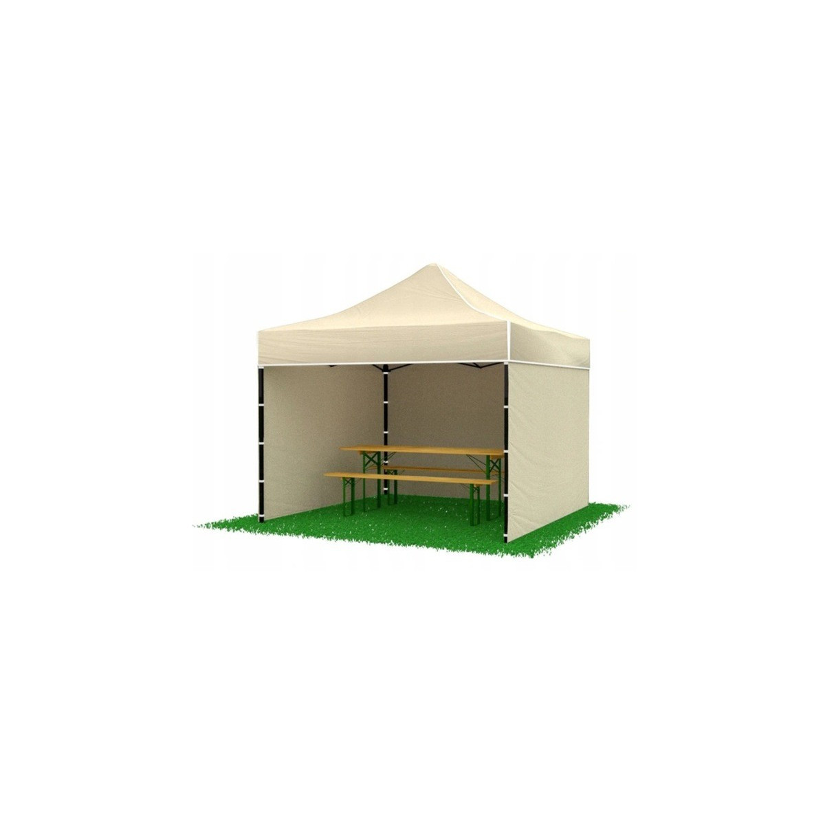 Tenda profissinală cu cort de tip foarfecă bej, dimensiune 3x3, 30 kg