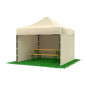 Tenda profissinală cu cort de tip foarfecă bej, dimensiune 3x3, 30 kg