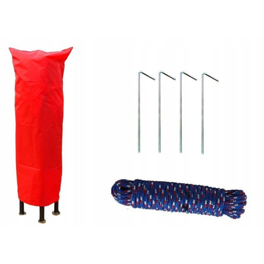 Stan tipicar ieftin cu forma de foarfeca, de culoare albastră, 3x3 m, 26 kg