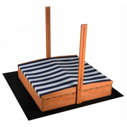 Zidabilă cu bănci și acoperiș, 120x120 cm