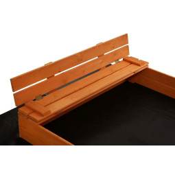 Zidabilă cu bănci și acoperiș, 120x120 cm