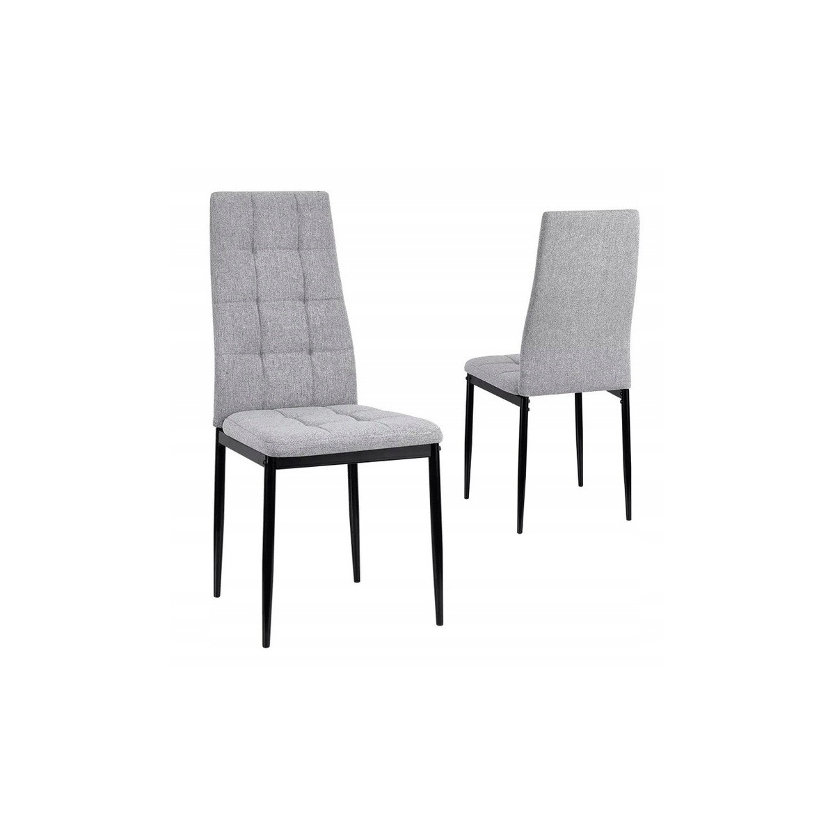 Scaun de bucătărie tapitat de culoare gri