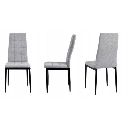 Scaun de bucătărie tapitat de culoare gri