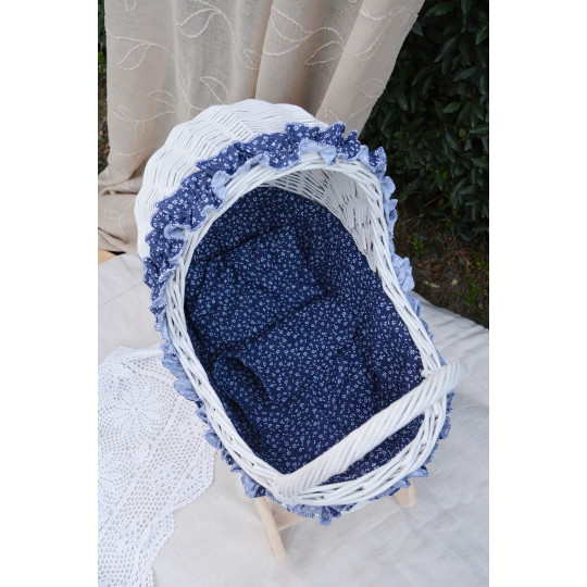 Cărucior pentru păpuși din ratan