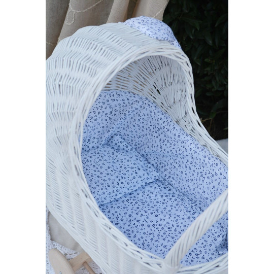 Cărucior original din rattan pentru păpuși