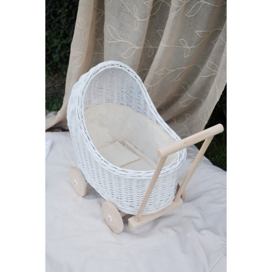 Cărucioare din ratan alb pentru copii ieftine