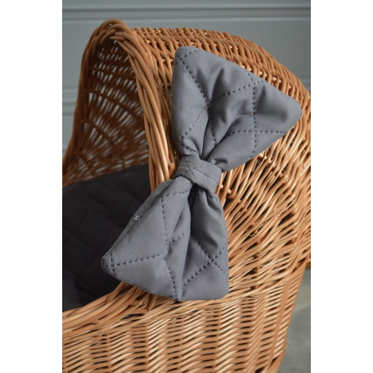 Retro cărucior pentru păpuși cu umplutură gri