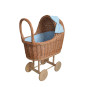 Jucărie pentru copii, cărucior pentru păpuși, făcută manual.