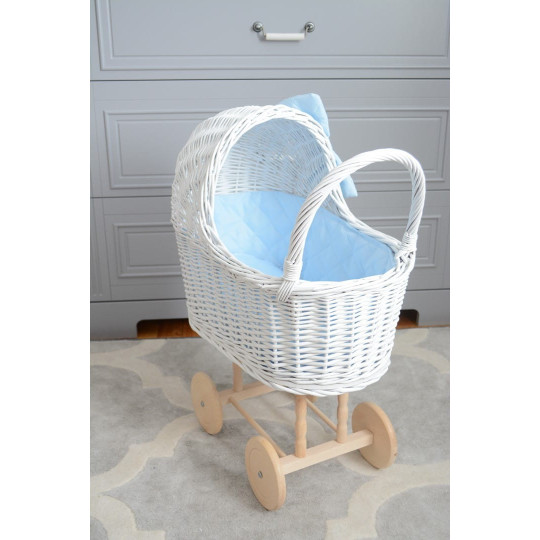 Jucărie pentru copii modernă, croșetată manual, de culoare albă