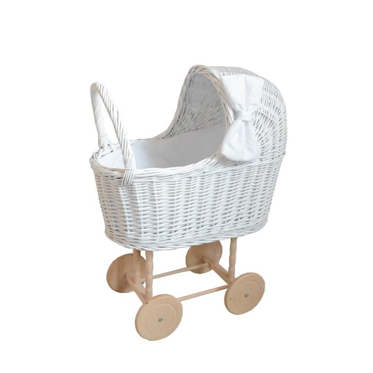 Jucărie modernă pentru copii, cărucior pentru păpuși, tricotat manual.