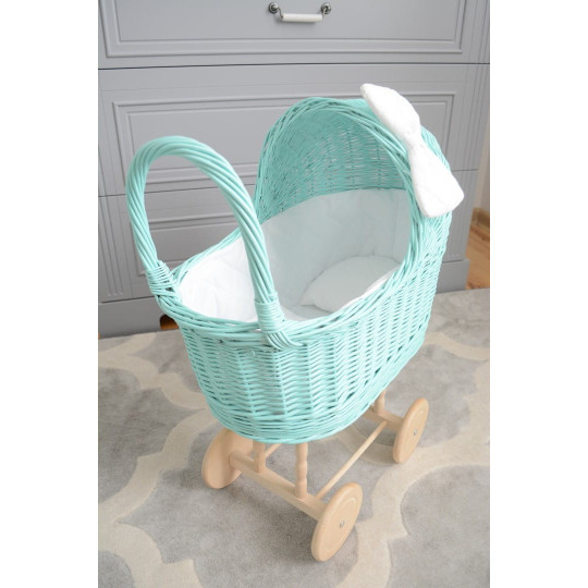 Tarcătură turcoaz pentru păpuși, țesută manual