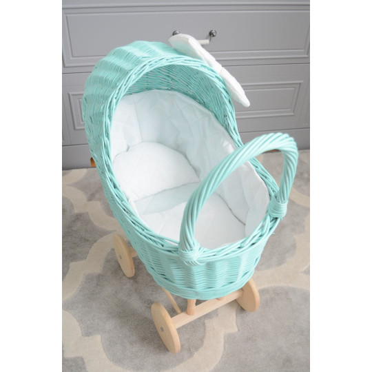 Tarcătură turcoaz pentru păpuși, țesută manual